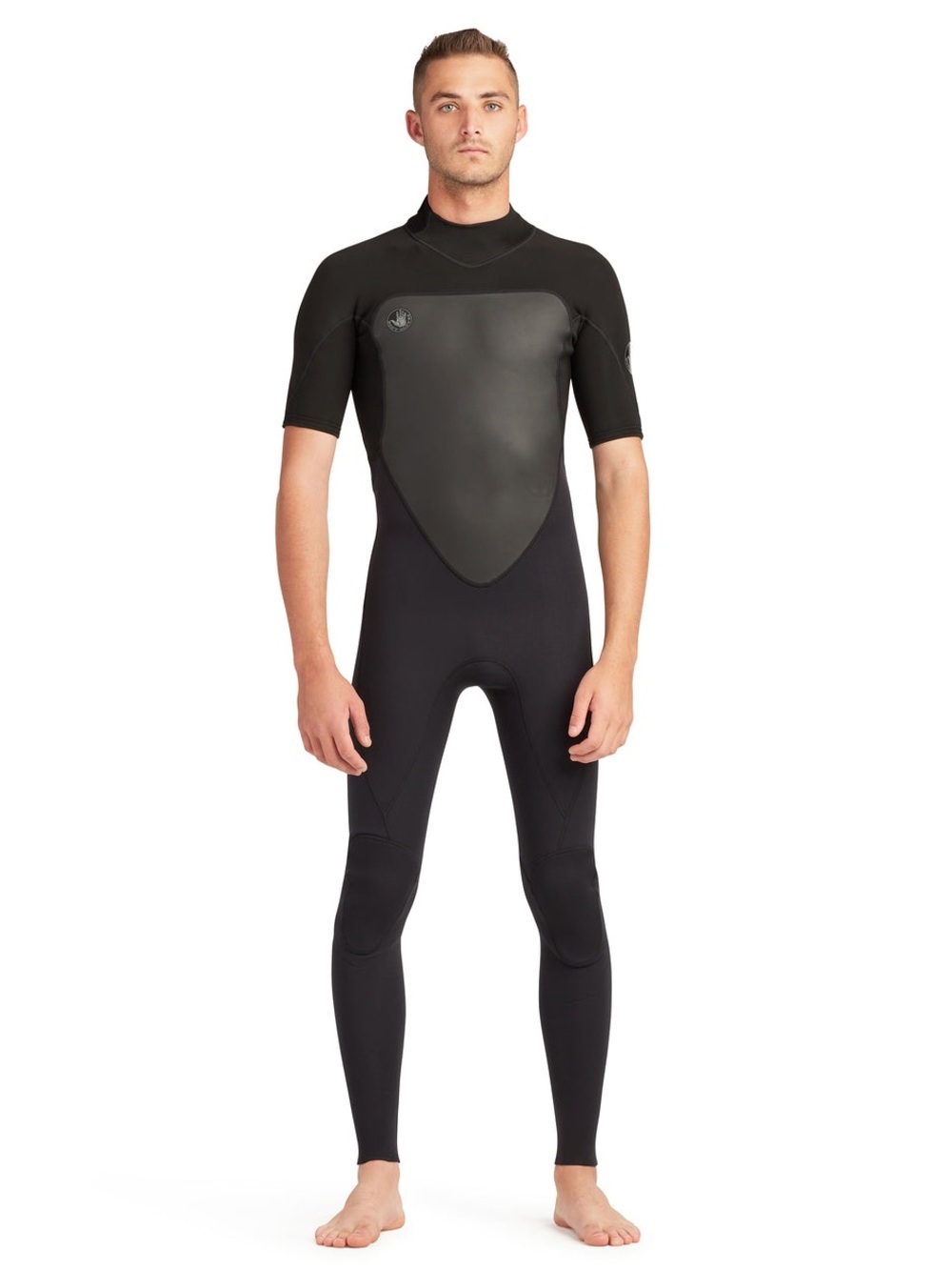 NEW BODY GLOVE -WETSUIT Phoenix 2/2mm Back Zip Short Sleeve Full Wetsuit - Black